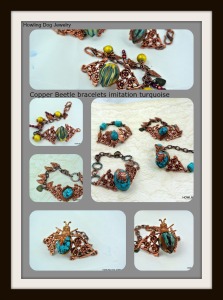 beetle copper bracelets