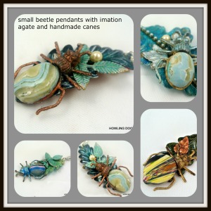 small beetle pendants